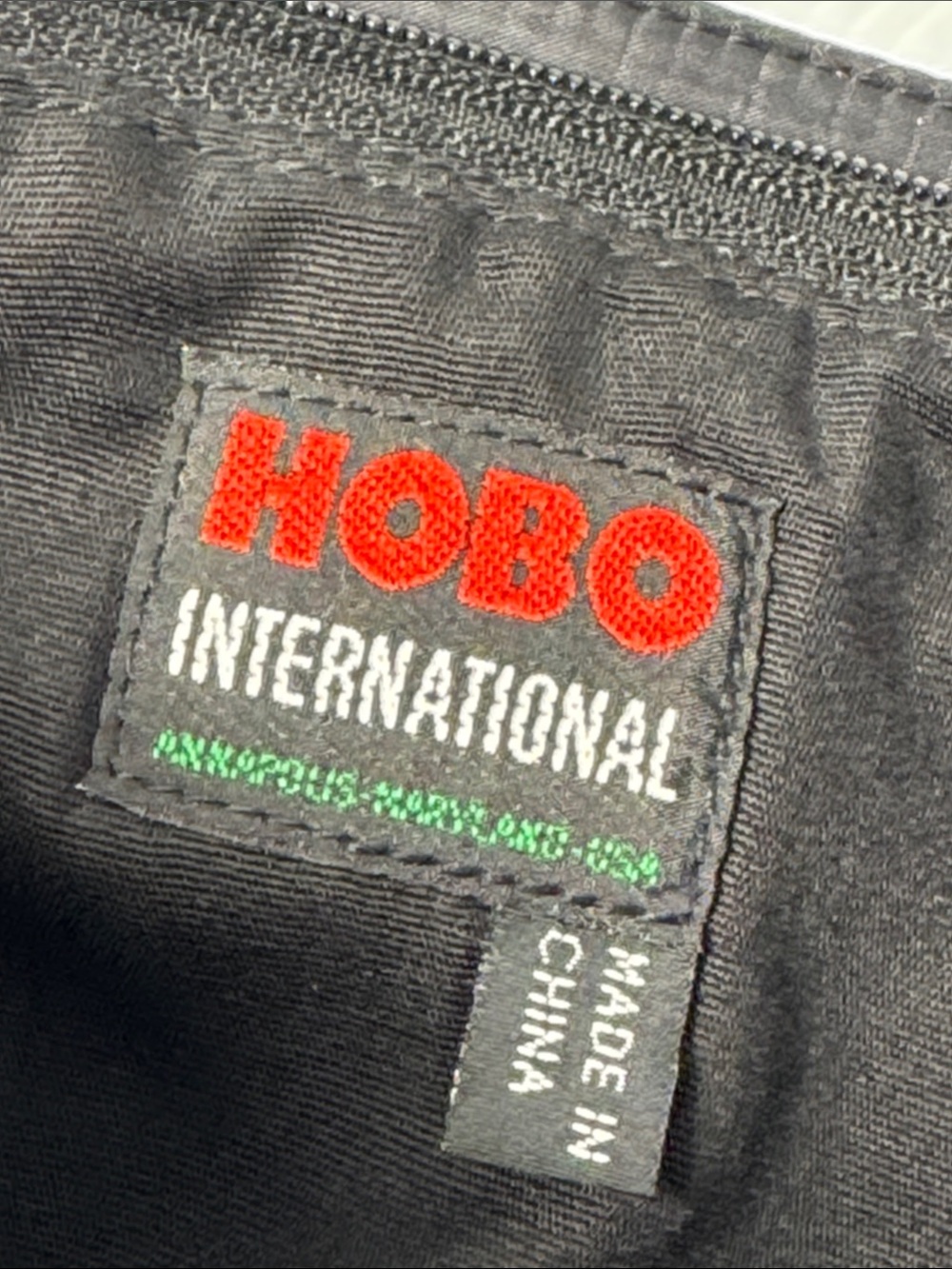 HOBO International Vintage? Black Leather Waist Bag Fanny Pack Crossbody Clutch - Picture 2 of 13